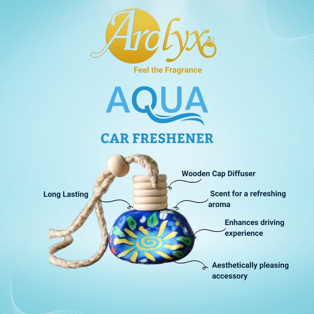 Hanging Car Perfume (Aqua) - 1