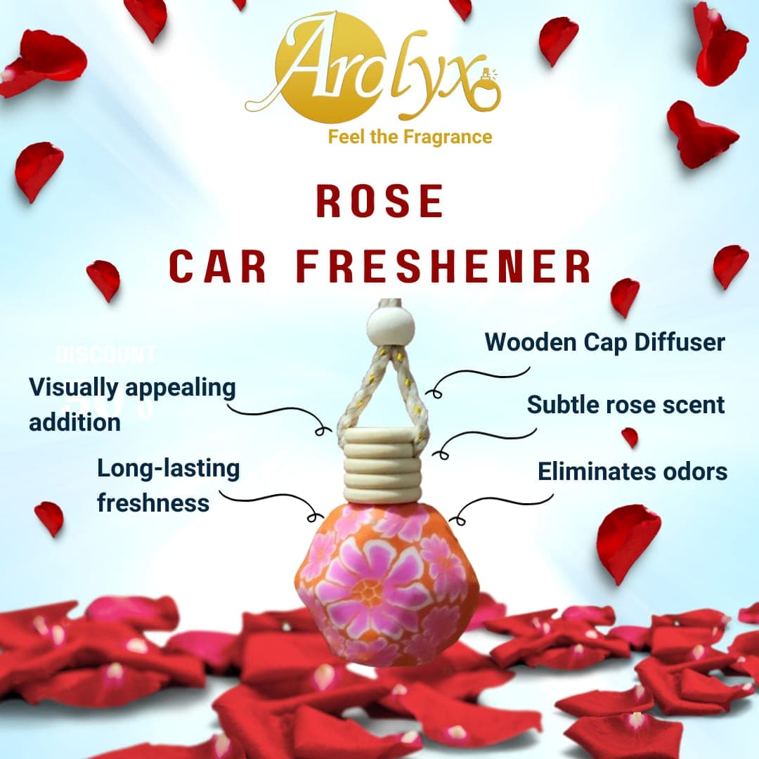 Hanging Car Perfume (Rose) - 1