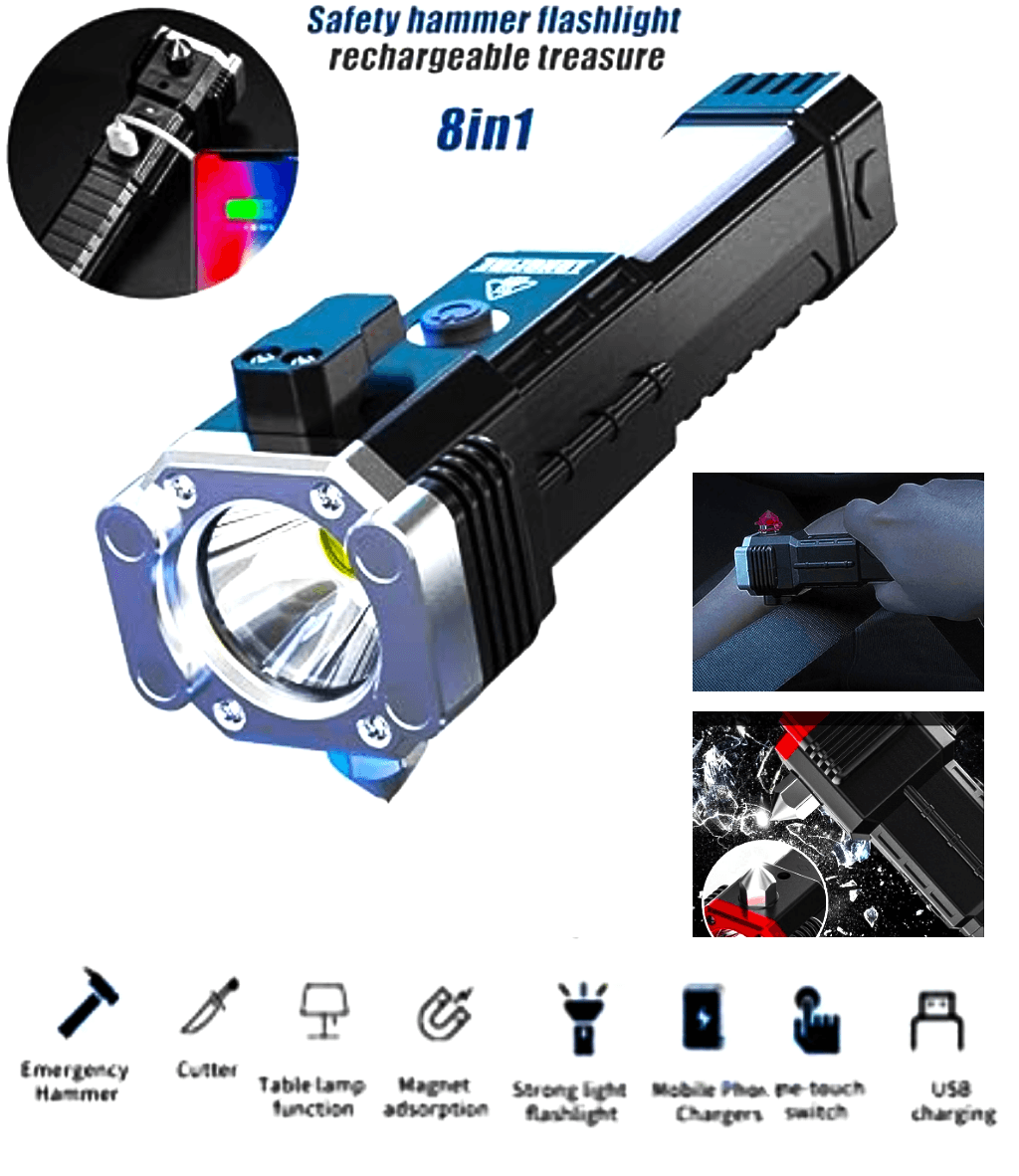 Multipurpose Emergency Torch For Traveller. - 2