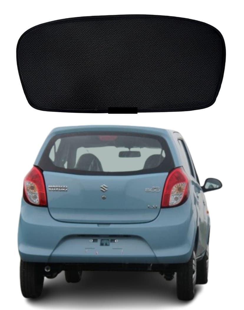 Custom Fit Rear Windshield Sunshade For Maruti Suzuki Alto 800 - Heat & Uv Protection