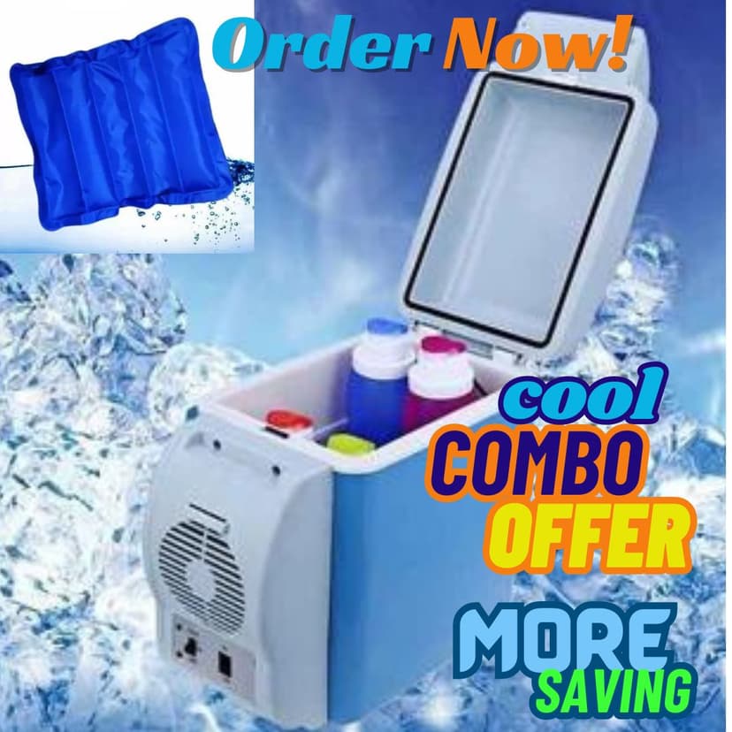 Car Mini Refrigerator (car Fridge) & Cool Car Pillow