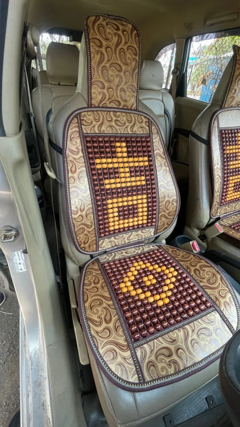 Car Seat Wooden Beads Cover 1 Piece