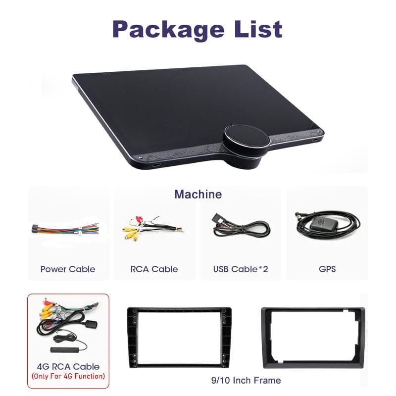 Diamond 2K P15 10.1″ Android OS13 Car Stereo (4GB RAM + 64GB Storage) — Featuring a single control knob, built-in cooling fan, and wireless Apple CarPlay.  - 4