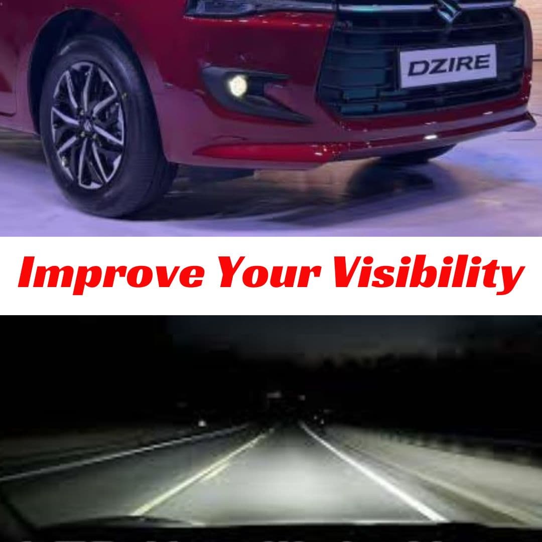Projector Fog Light For Suzuki Dzire 2024 With Wiring Kit - 3