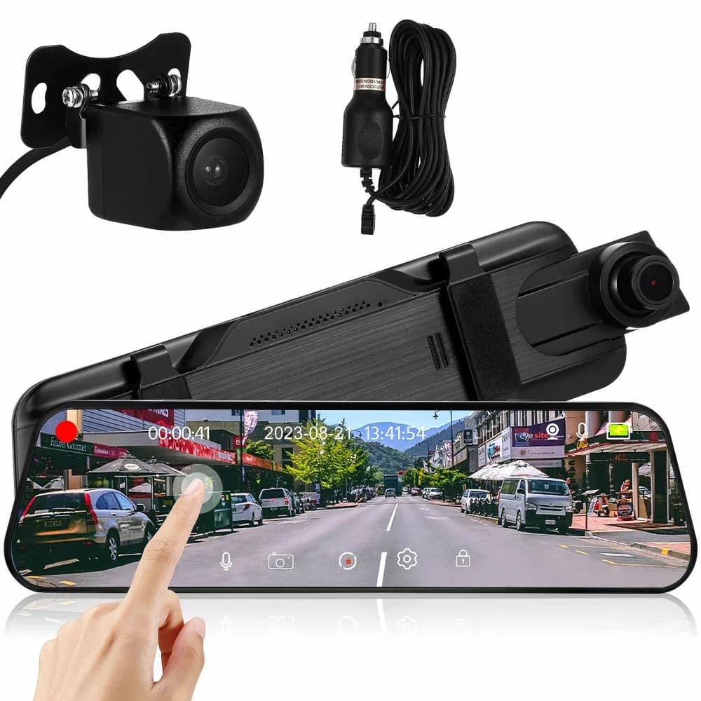 10 Inch Car Dash Cam (dvr Recording) - 1