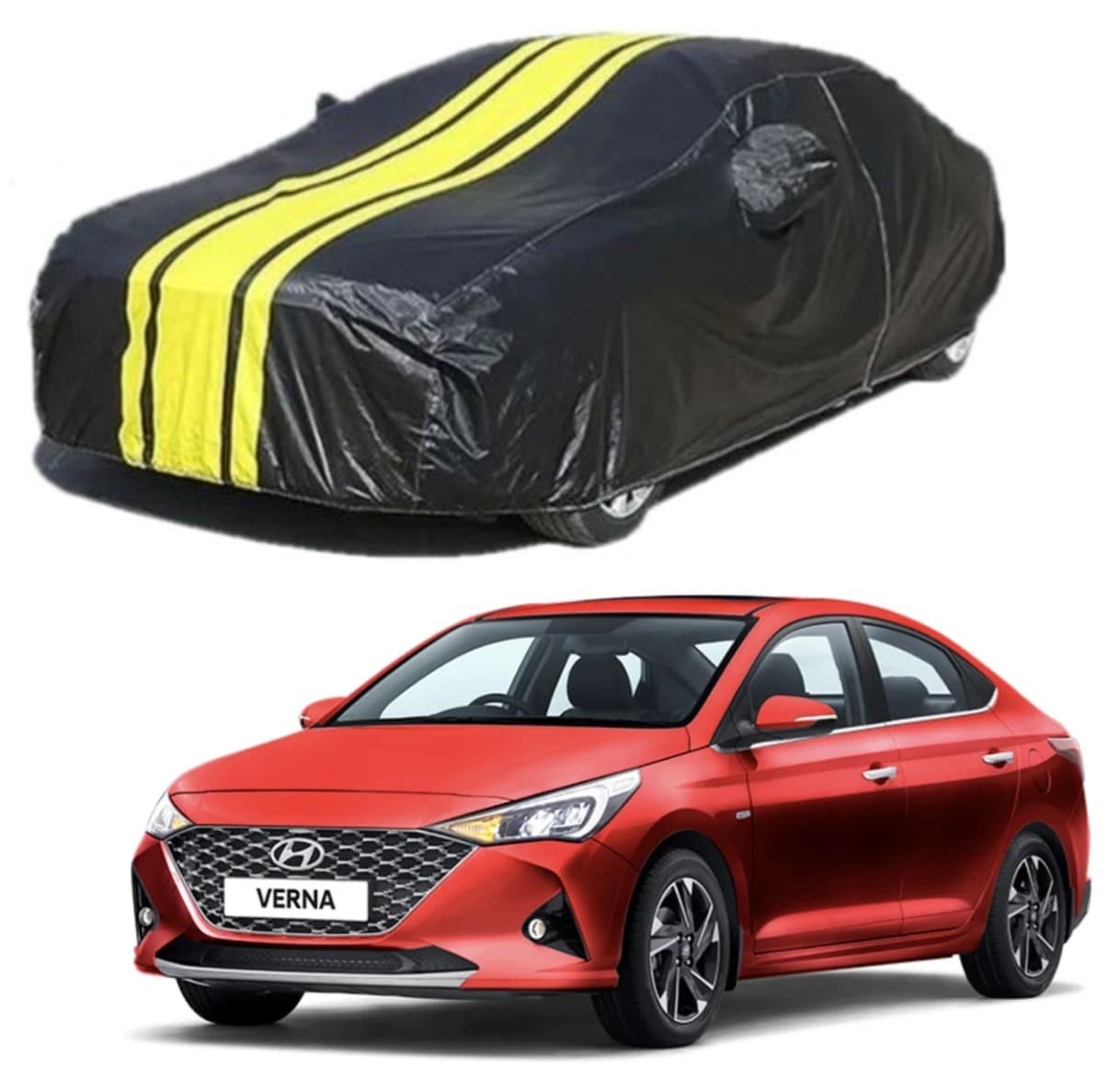 Hyundai Verna Fludic 2020-2022 All Season Fully Waterproof Car Cover (Premium) - 1 Hyundai Verna Fludic 2020-2022 All Season Fully Waterproof Car Cover (Premium) - 1