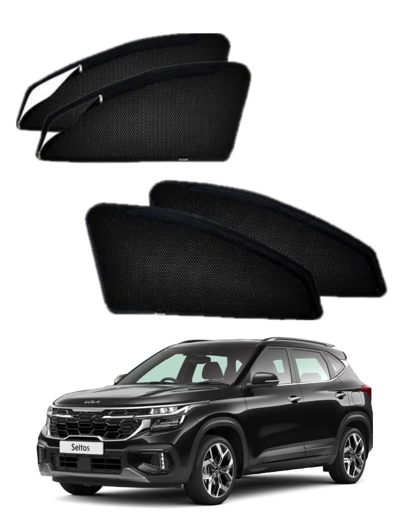 Kia Seltos Car Window Sunshade (Magnetic) - 1