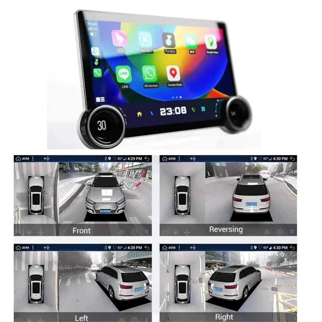 DIAMOND 2K Pro 10.1 Inch Android For Car Multimedia System-4GB RAM, 64GB Storage, 360 Compatibility - 1