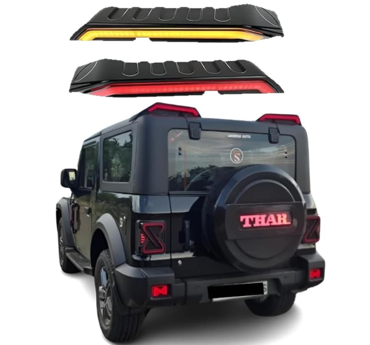 Mahindra Thar Rear Spoiler (G-Wagon look) - 1 Mahindra Thar Rear Spoiler (G-Wagon look) - 1