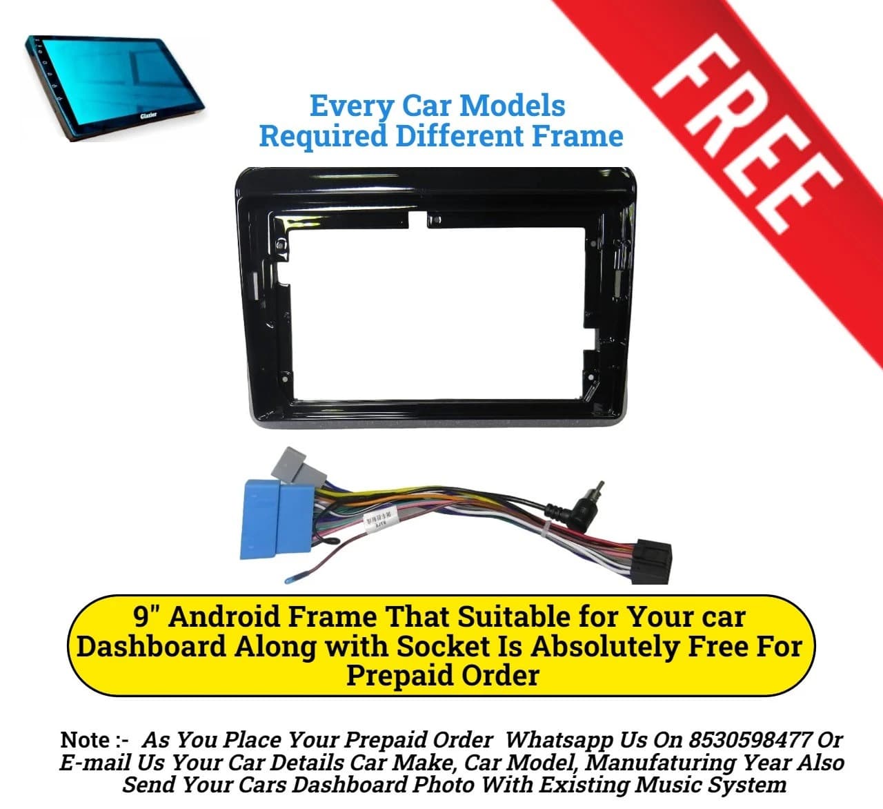 9-Inch Android for Car Infotainment with 2GB RAM, 32GB Storage - 3