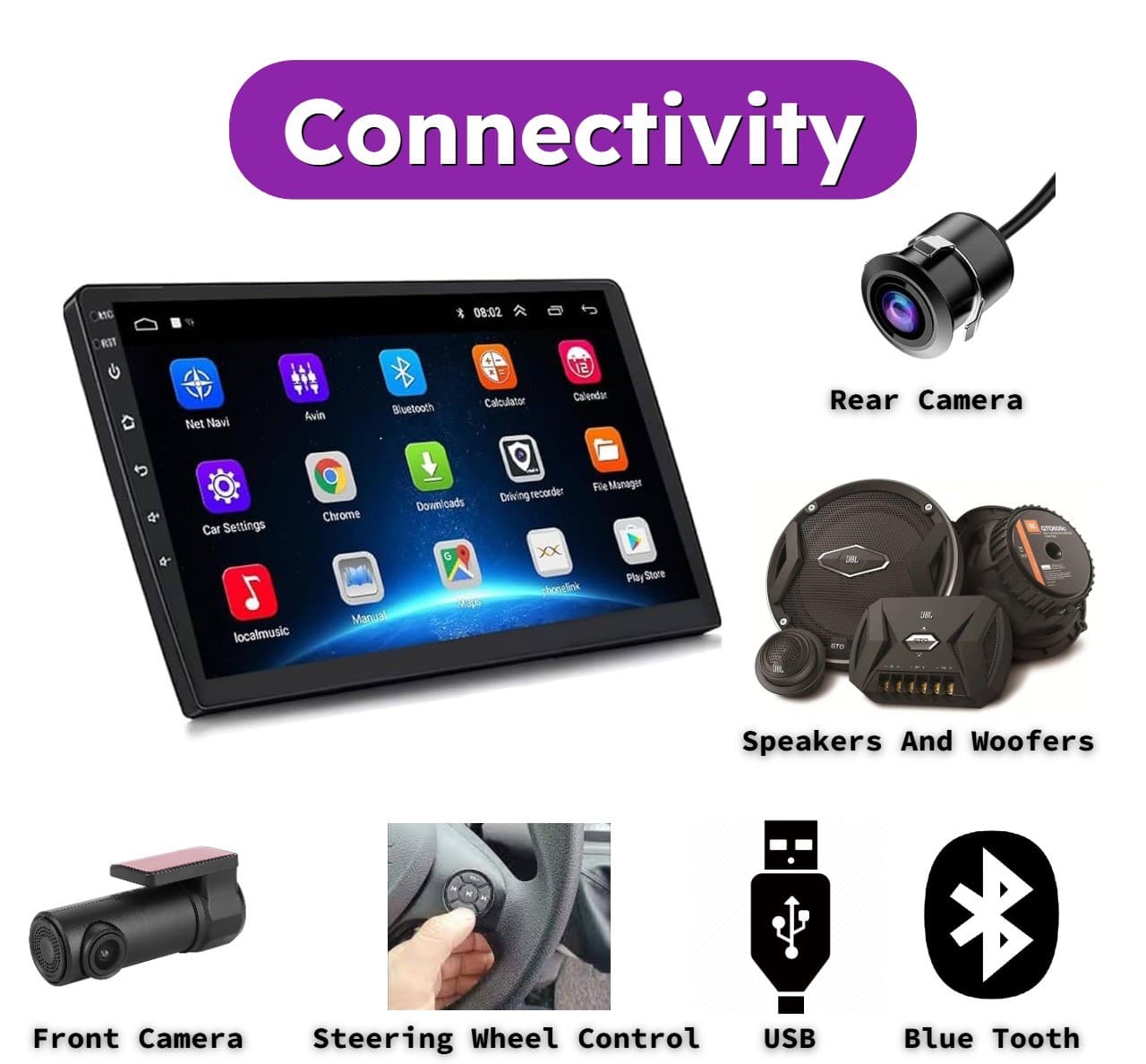  Suzuki Old Dzire 9 Inch Android Car System with 2GB RAM And 32GB ROM Storage - 2