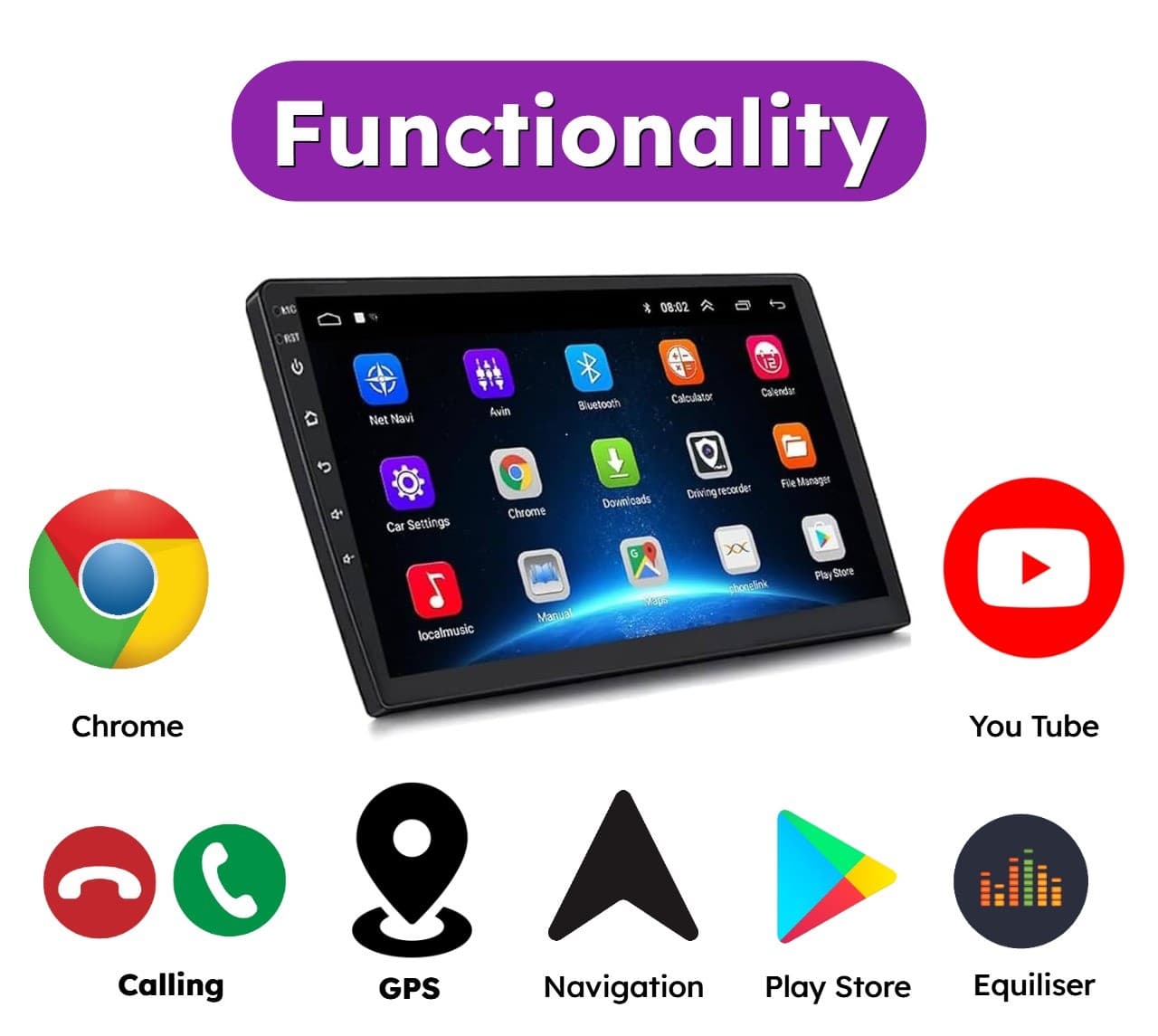 Suzuki Old Ertiga 2012 9 Inch Android Car System with 2GB RAM And 32GB ROM Storage - 3