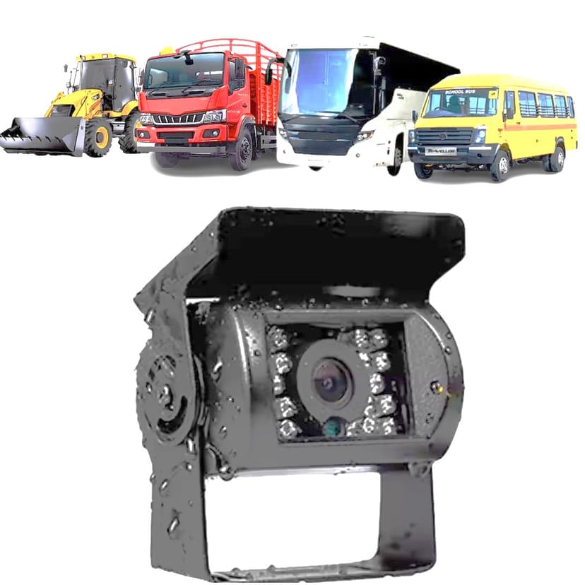 12-24V LED IR Night Vision Rear View Camera for Bus, Truck, and Trailer