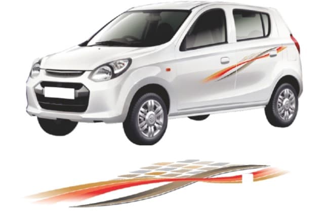 Alto 800 OEM Type Body Graphic Sticker – Premium Aqua Vinyl Full Car Decal for Exterior Styling