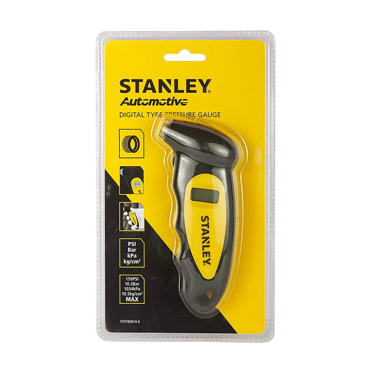 Stanley STHT80874-0 Digital Tire Pressure Gauge – 0.5 PSI Resolution, Accurate & Compact for Car, Bike & DIY Use - 4