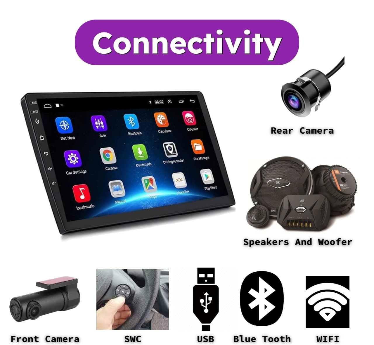 Suzuki Nexa Baleno 2015 to 2022 9 Inch Android Car System with 2GB RAM And 32GB ROM Storage - 2