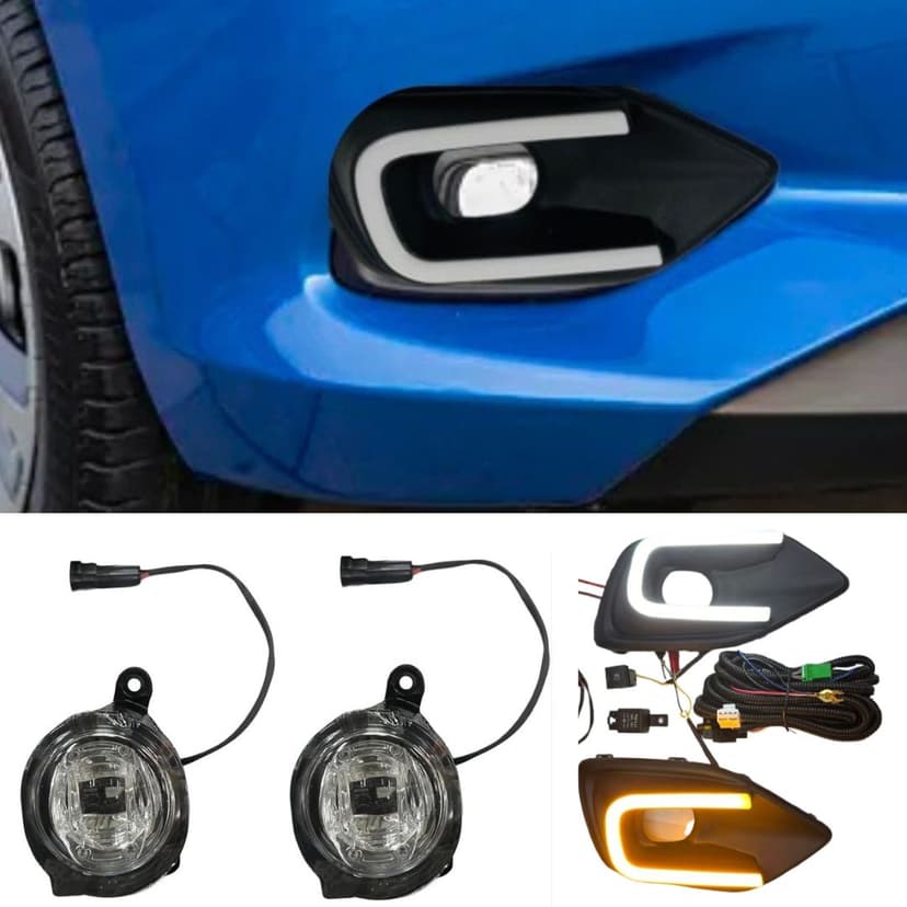 Fog Light With DRL (Daytime Running Lights) With Indicator For Suzuki Swift 2024 Facelift