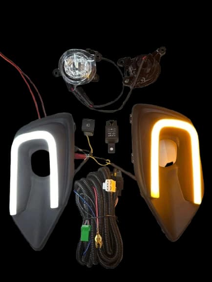 Fog Light With DRL (Daytime Running Lights) With Indicator For Suzuki Swift 2024 Facelift - 4
