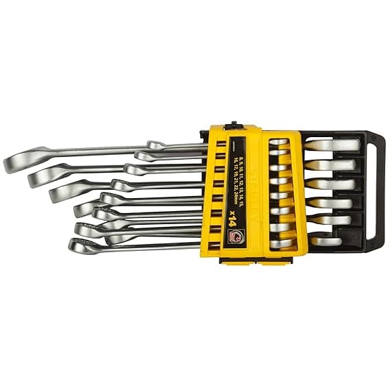 Stanley STMT78092-8 | 14-Pc Metric Combination Spanner/Wrench Set (8mm to 24mm) - ANSI Standered - 1