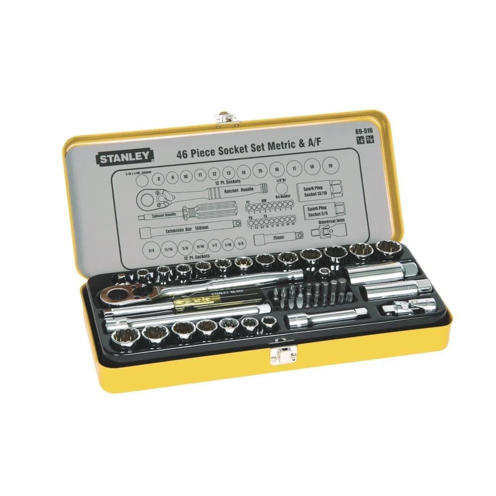Stanley Black & Decker 89-516 3/8" 46 Pieces Drive Socket Set - 3
