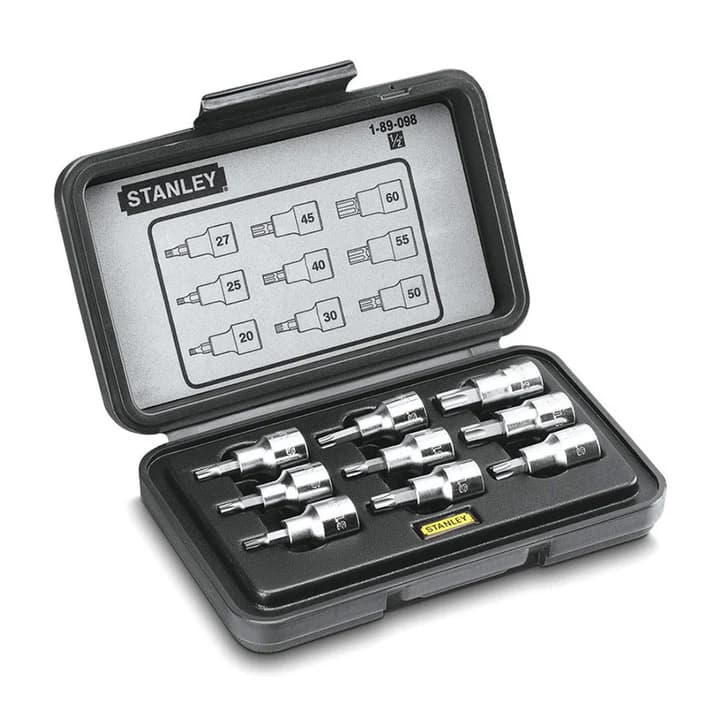 Stanley 89-098 1/2" Drive Torx Bit 9-Piece Socket Set - 1