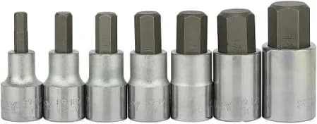 Stanley 1-89-099 1/2" Sq. Drive Hex Bit 7-Piece Socket Set - 2