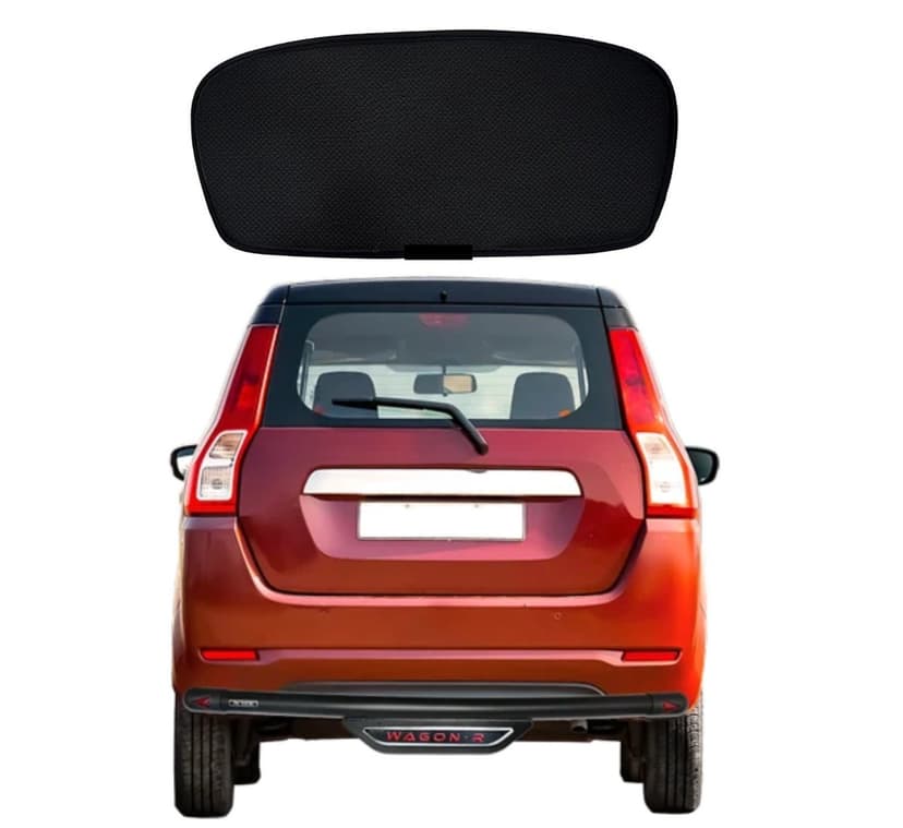 Wagon R 2019+ Rear Glass Sunshade - Premium Black Mesh - Easy Install Sunblind