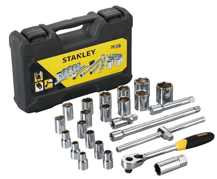 Stanley STMT72795-8 1/2" Square Drive 6-Point 24-Piece Socket Set