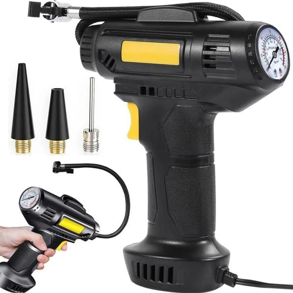Portable Air Pump | For Cars, Bikes, Footballs & Inflatable Products - 1
