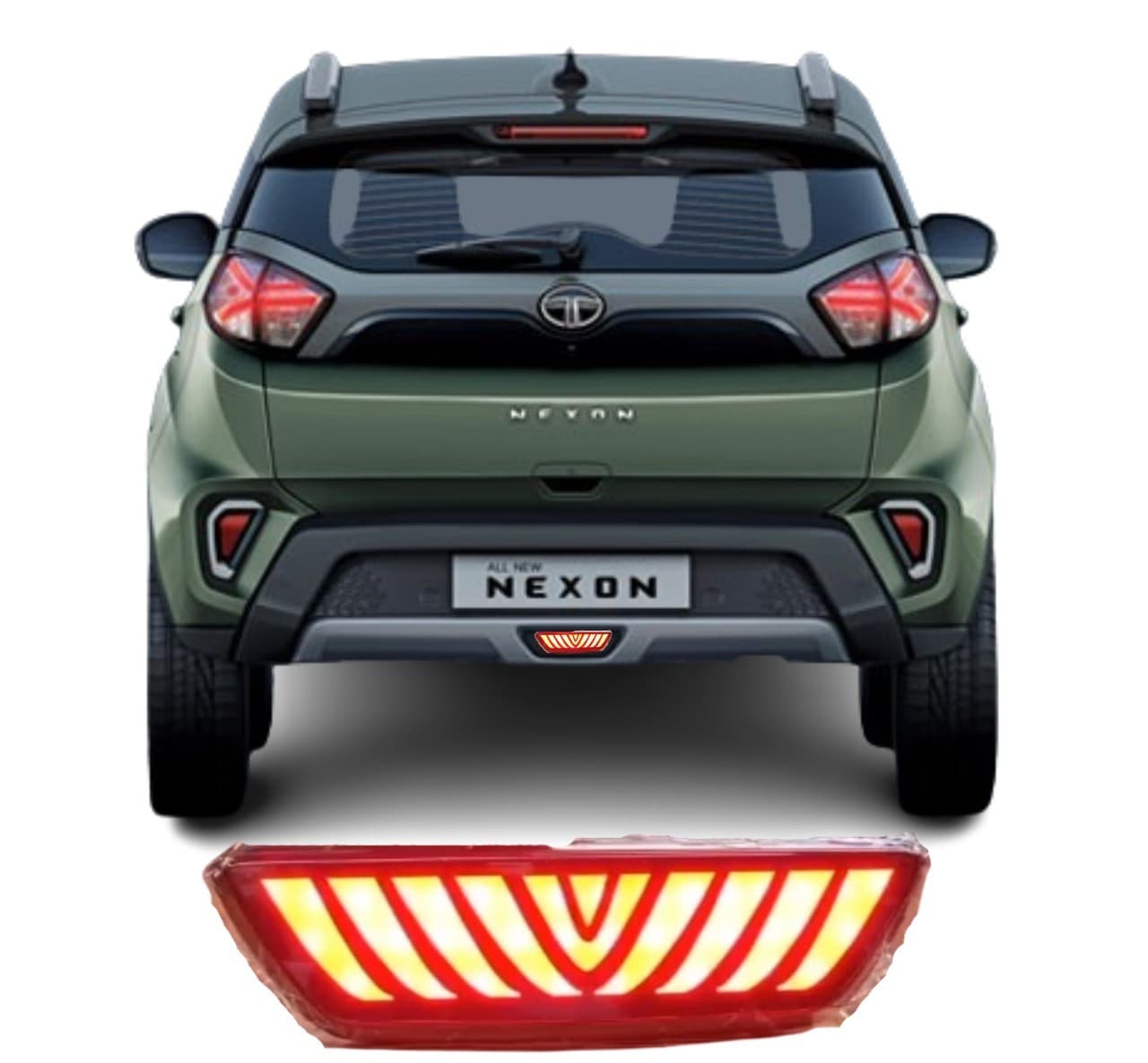 Tata Nexon Matrix LED And Scanning Rear Center Reflector - 1