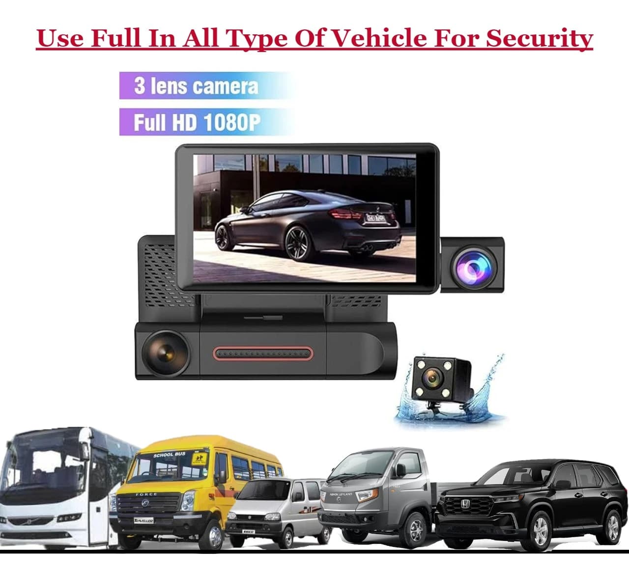 4 Inch Car Dash Cam (DVR Recording) - 2