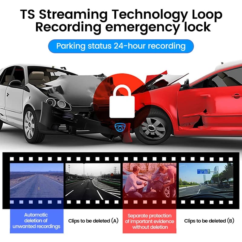 4 Inch Car Dash Cam (DVR Recording) - 3