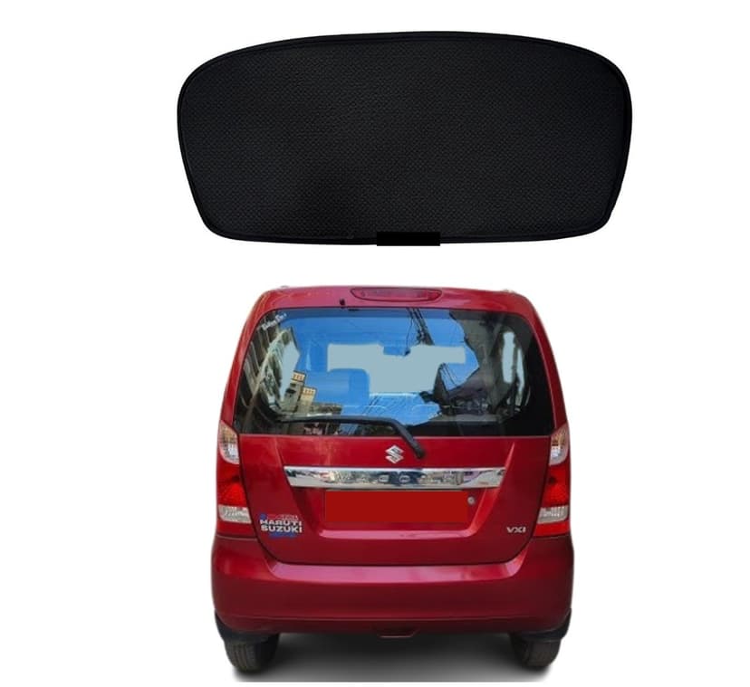 Custom Rear Windshield Sunshade For Maruti Wagon R (2015-2018) | Heat & Uv Protection Curtain