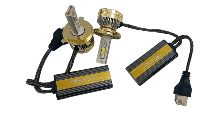 Worldtech 400W Car Headlight LED Bulb | 33,000 Lumens | Warm White Ultra-Bright High-Power Headlamp for Superior Night Visibility - 2