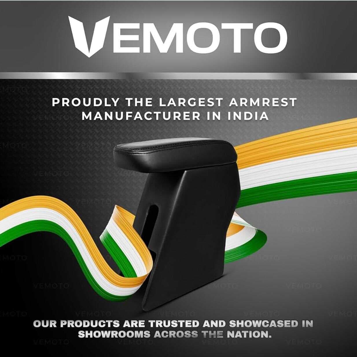 Ca04 Vemoto™ 2.0 High-end Car Center Armrest With Storage Compartment And Ultimate Comfort For New Maruti Suzuki Brezza (2022+ Models) (black) - 3