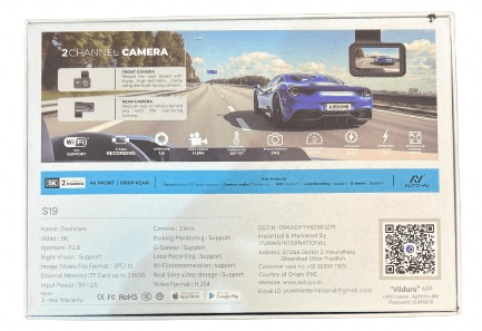 5k Dual Dash Camera For All Cars | 2-channel Front & Rear Vehicle Recorder With G-sensor - 3