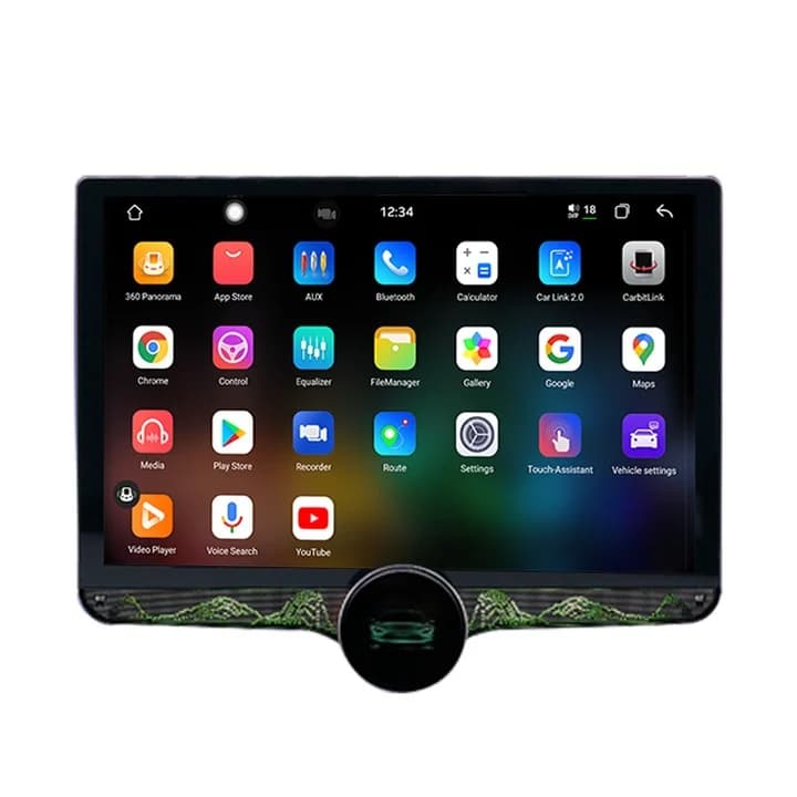 Diamond 2K P15 10.1″ Android OS13 Car Stereo (4GB RAM + 64GB Storage) — Featuring a single control knob, built-in cooling fan, and wireless Apple CarPlay.