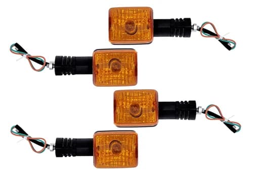 Hero Splendor Indicator Front And Rear Amber Colur Set Of 4 - 1 Hero Splendor Indicator Front And Rear Amber Colur Set Of 4 - 1