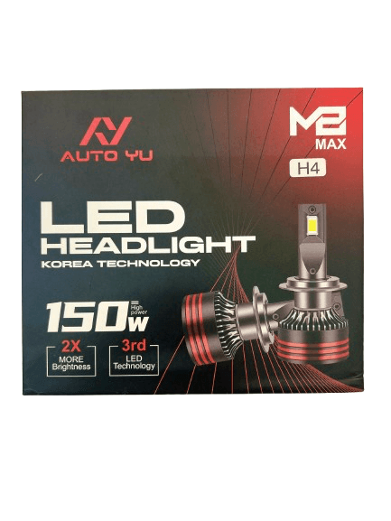 150w H4 Led Headlight Bulb Kit | High-power 6000k Cool White Plug & Play Conversion Bulbs (pack Of 2) - 1 150w H4 Led Headlight Bulb Kit | High-power 6000k Cool White Plug & Play Conversion Bulbs (pack Of 2) - 1