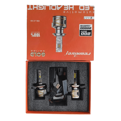Premium 200w H4 Led Headlight Bulb Kit | Hyper-power 6000k Crystal White Dual-beam Bulbs (pack Of 2) 2 Year Warranty - 1 Premium 200w H4 Led Headlight Bulb Kit | Hyper-power 6000k Crystal White Dual-beam Bulbs (pack Of 2) 2 Year Warranty - 1
