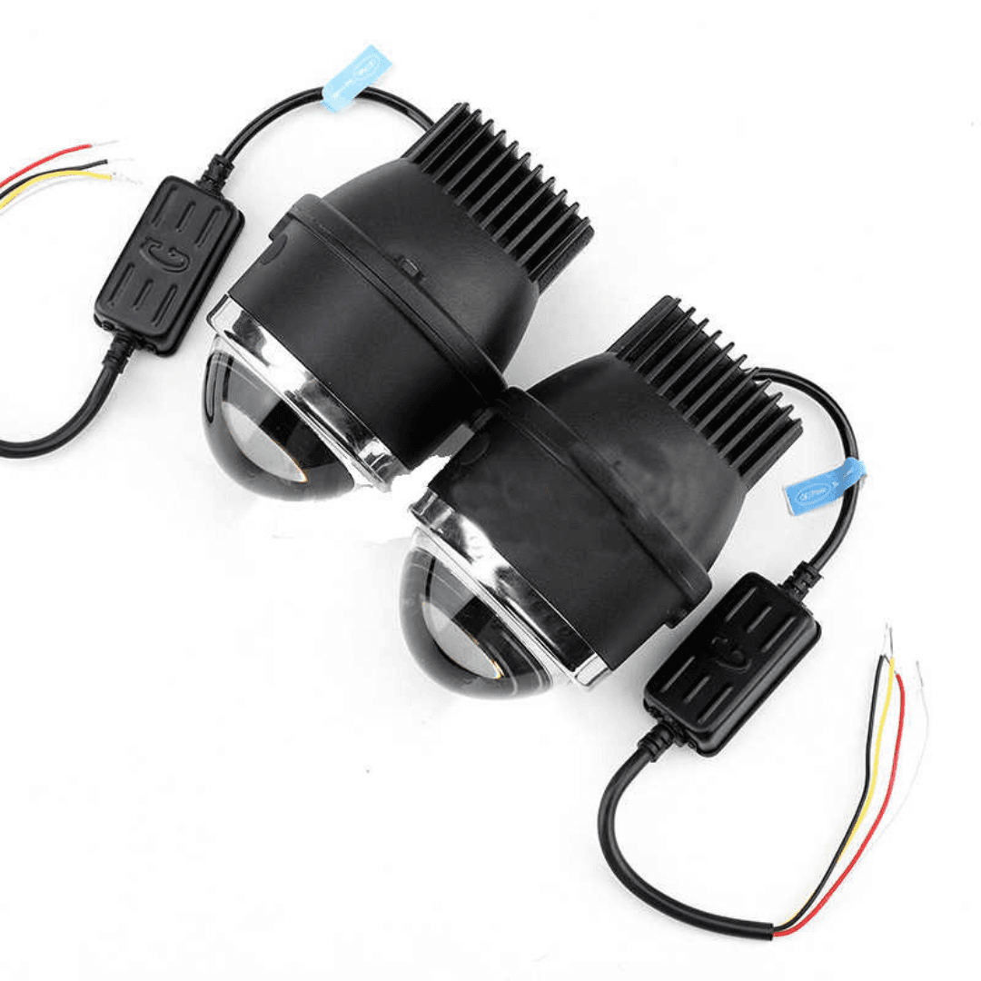 3-inch Tricolour Led Projector Fog Lamps | 3000k, 4300k & 6000k Weather-proof Hyper-bright Lenses(pack Of 2) - 1 3-inch Tricolour Led Projector Fog Lamps | 3000k, 4300k & 6000k Weather-proof Hyper-bright Lenses(pack Of 2) - 1